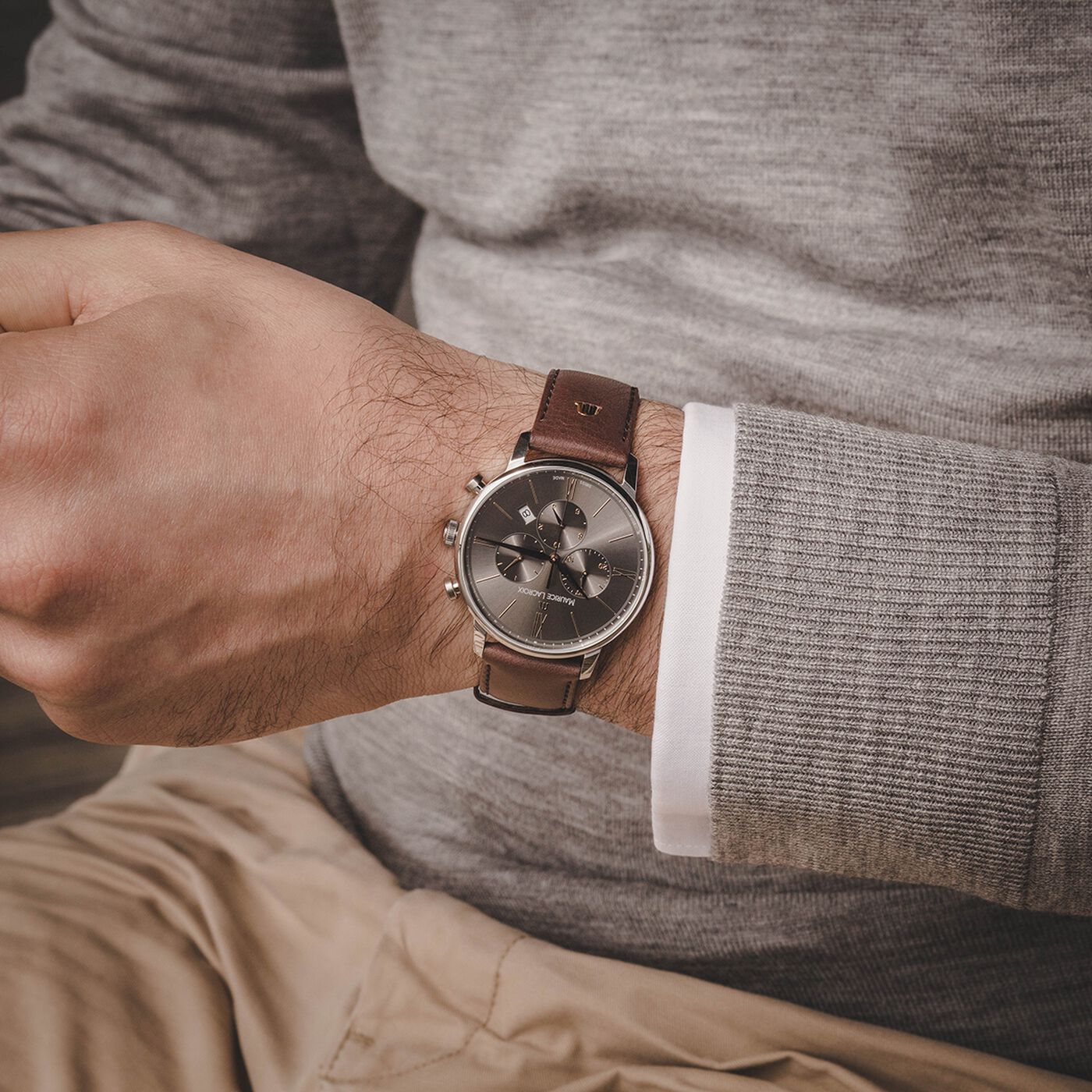 MAURICE LACROIX ELIROS CHRONOGRAPH EL1098-SS001-311-1