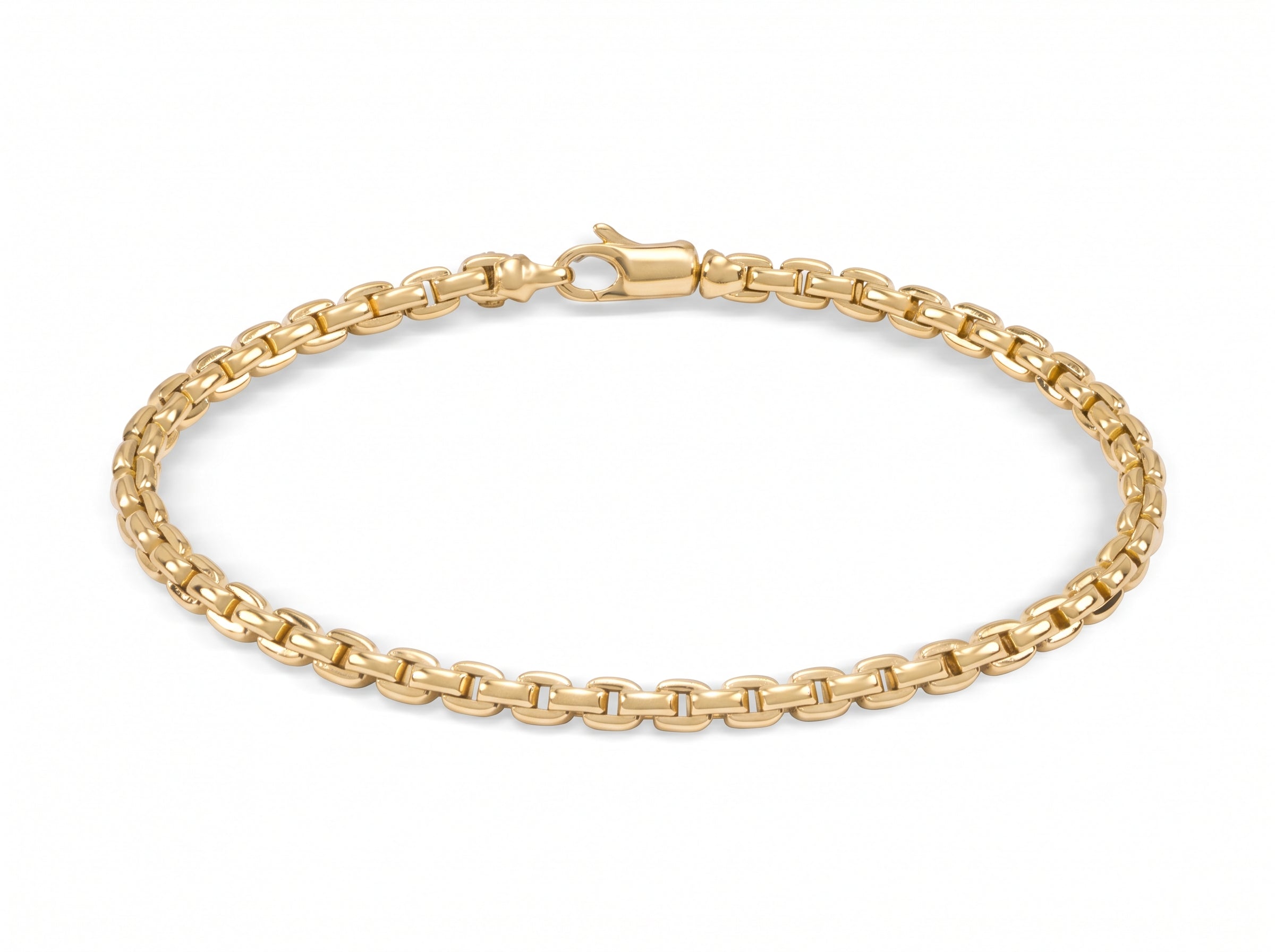 Monzario - 14krt geelgouden armband bol 3.5mm | 19cm