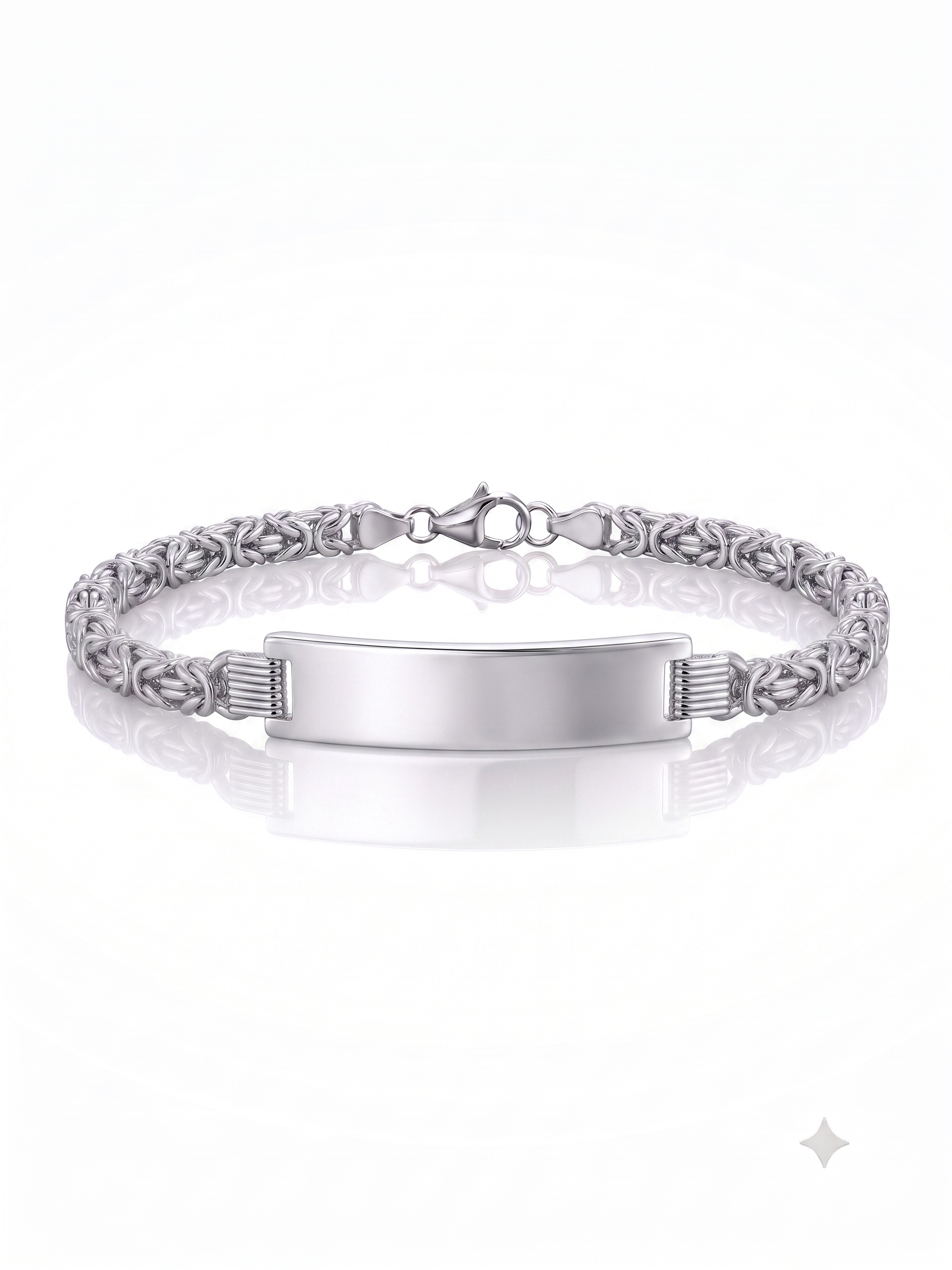Zilveren graveerarmband koningsschakel 3,5mm | 21cm