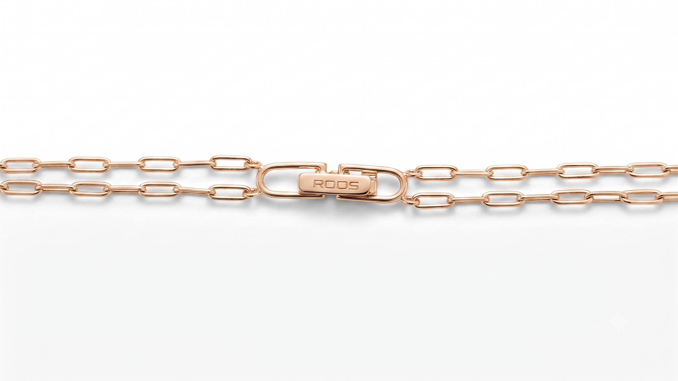 ROOS | 18krt roségouden collier | 42cm
