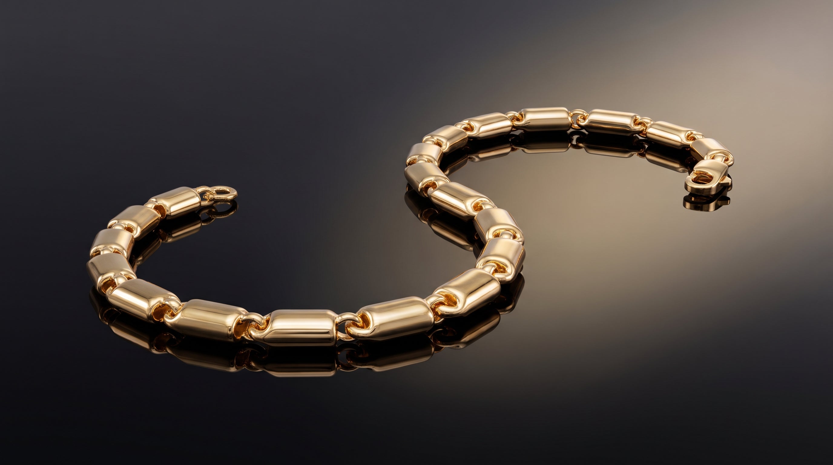 Monzario - 14krt geelgouden armband 4mm | 18,5cm