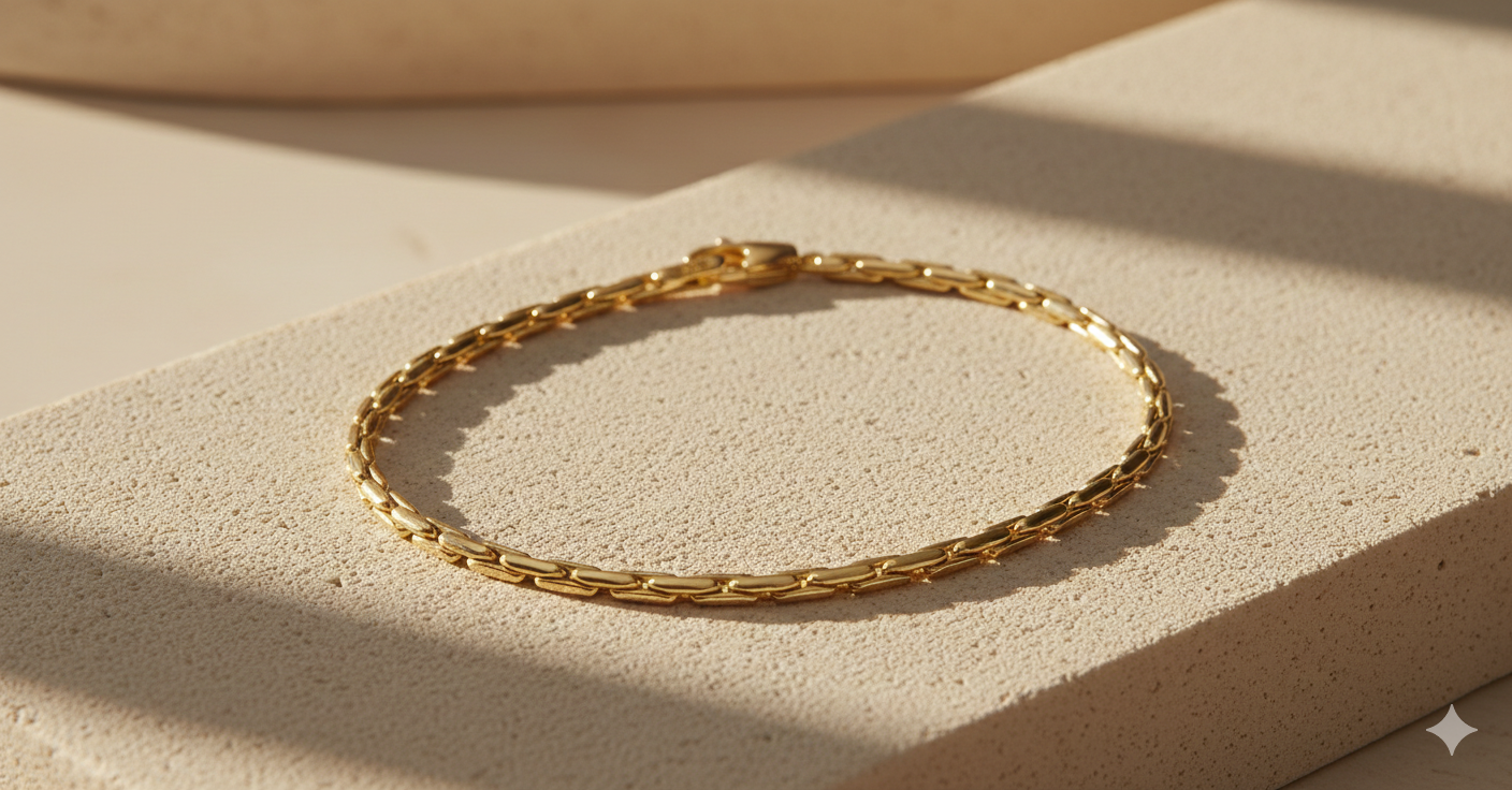 Monzario - 14krt geelgouden armband 2.2mm | 18,5cm