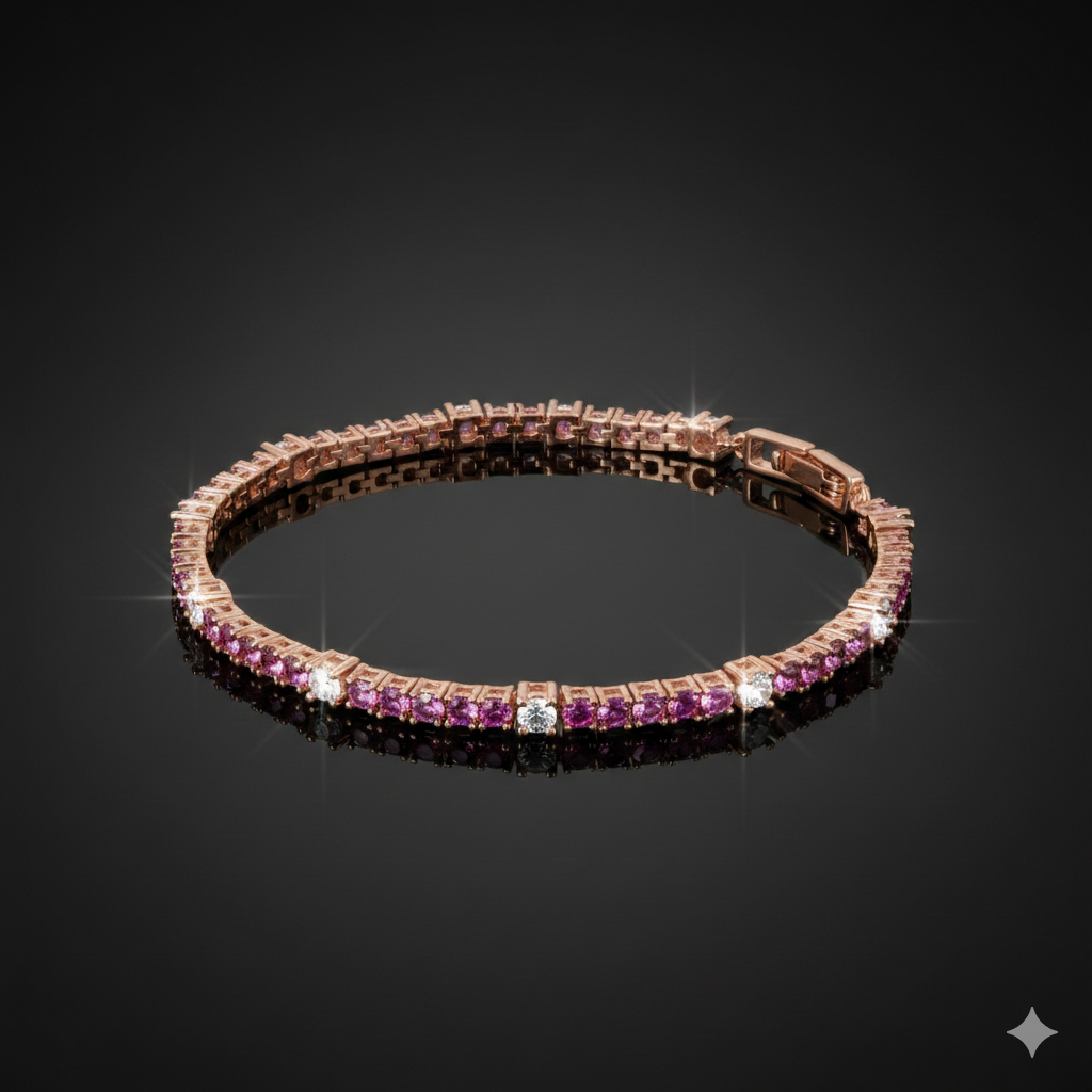 Bronzallure armband - WSBZ01998.ROSE.LG | 18cm
