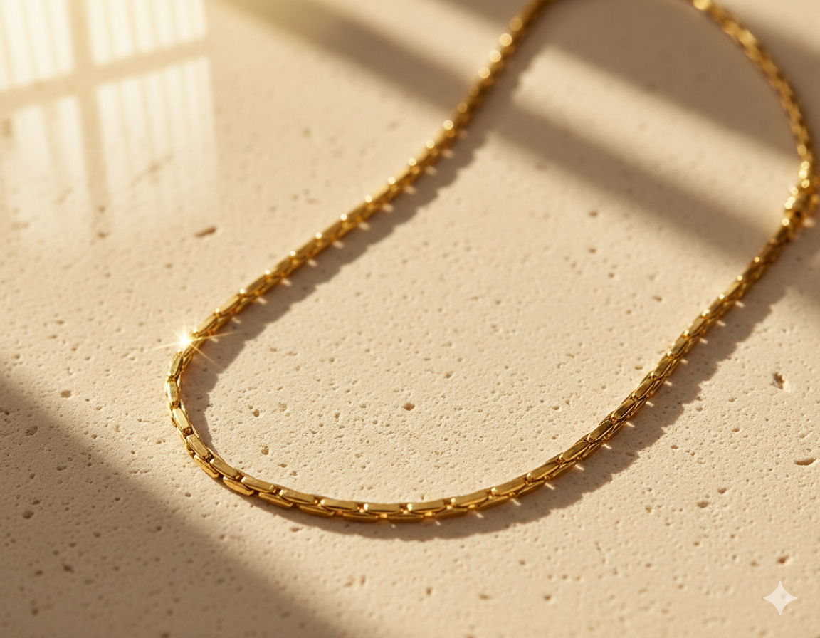 Monzario - 14krt geelgouden lengtecollier 3,0mm | 45cm