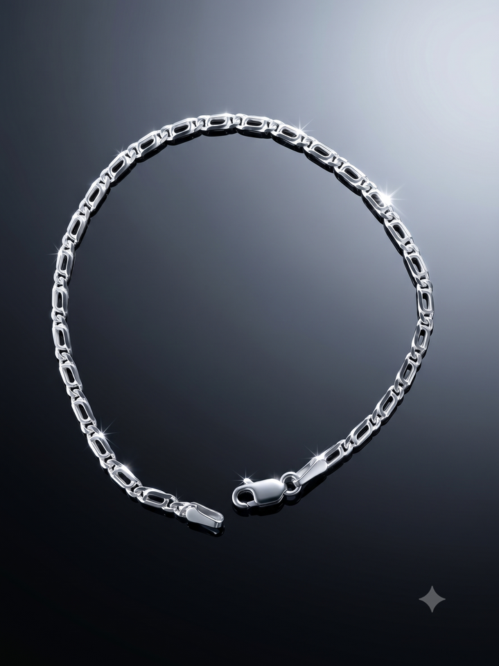 Zilveren armband valkenoog 2,4mm | 18cm