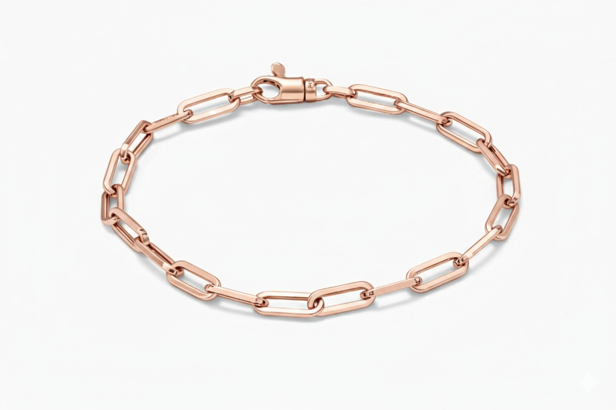 Monzario - 14krt rosé gouden armband CFE 4.0mm | 19cm