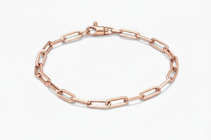 Monzario - 14krt rosé gouden armband CFE 4.0mm | 19cm