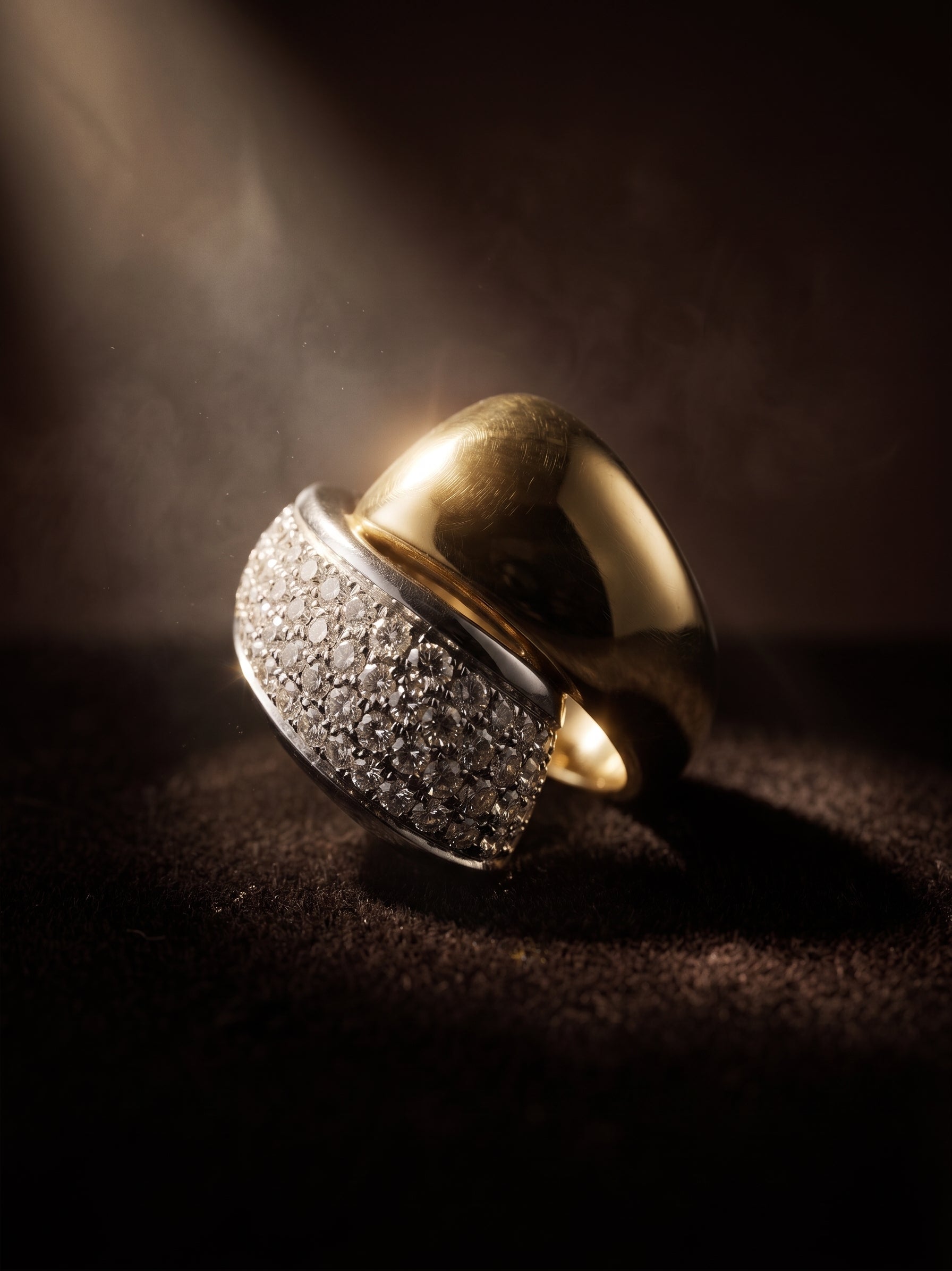 Damiani | 18krt bicolor gouden ring met briljant 0.96ct TW|VS