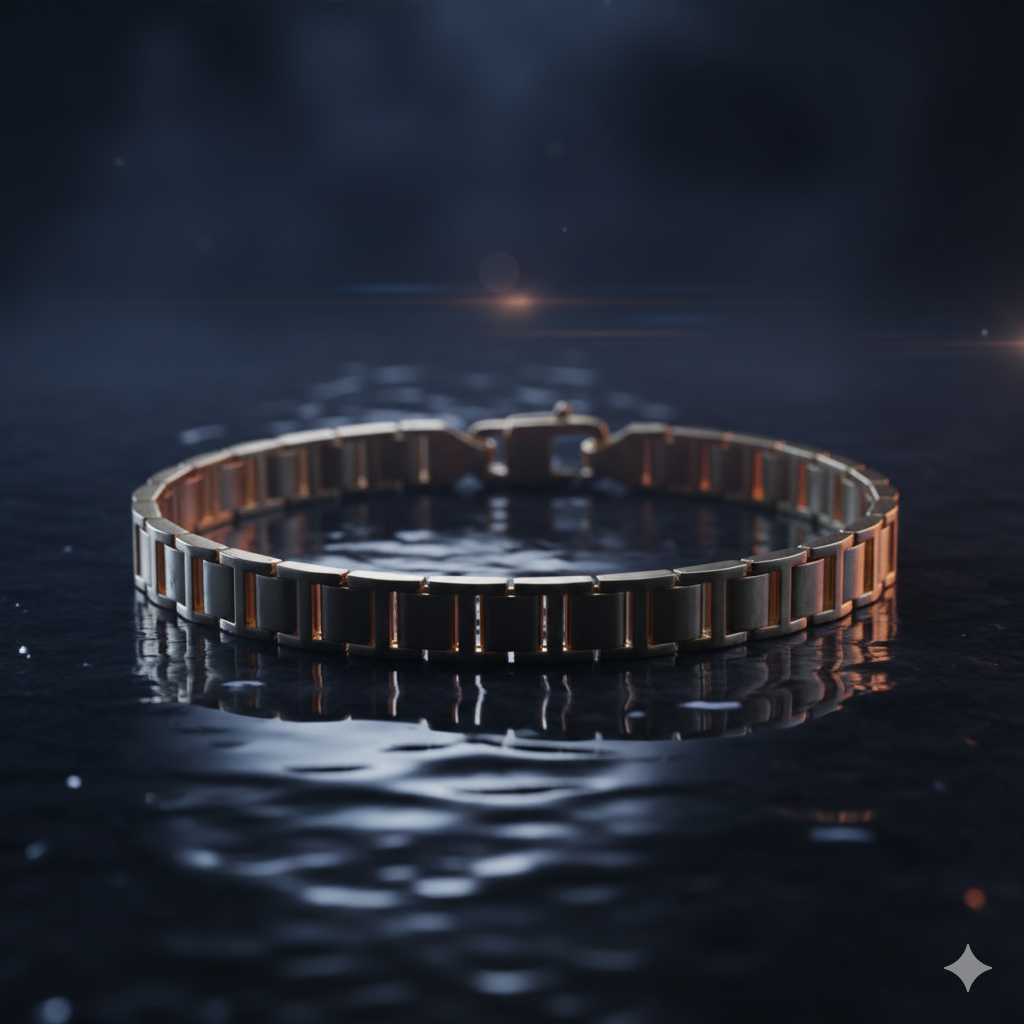 14krt geelgouden armband massief 7,8mm - 21,5cm