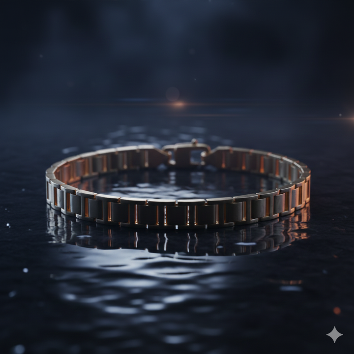 14krt geelgouden armband massief 7,8mm - 21,5cm