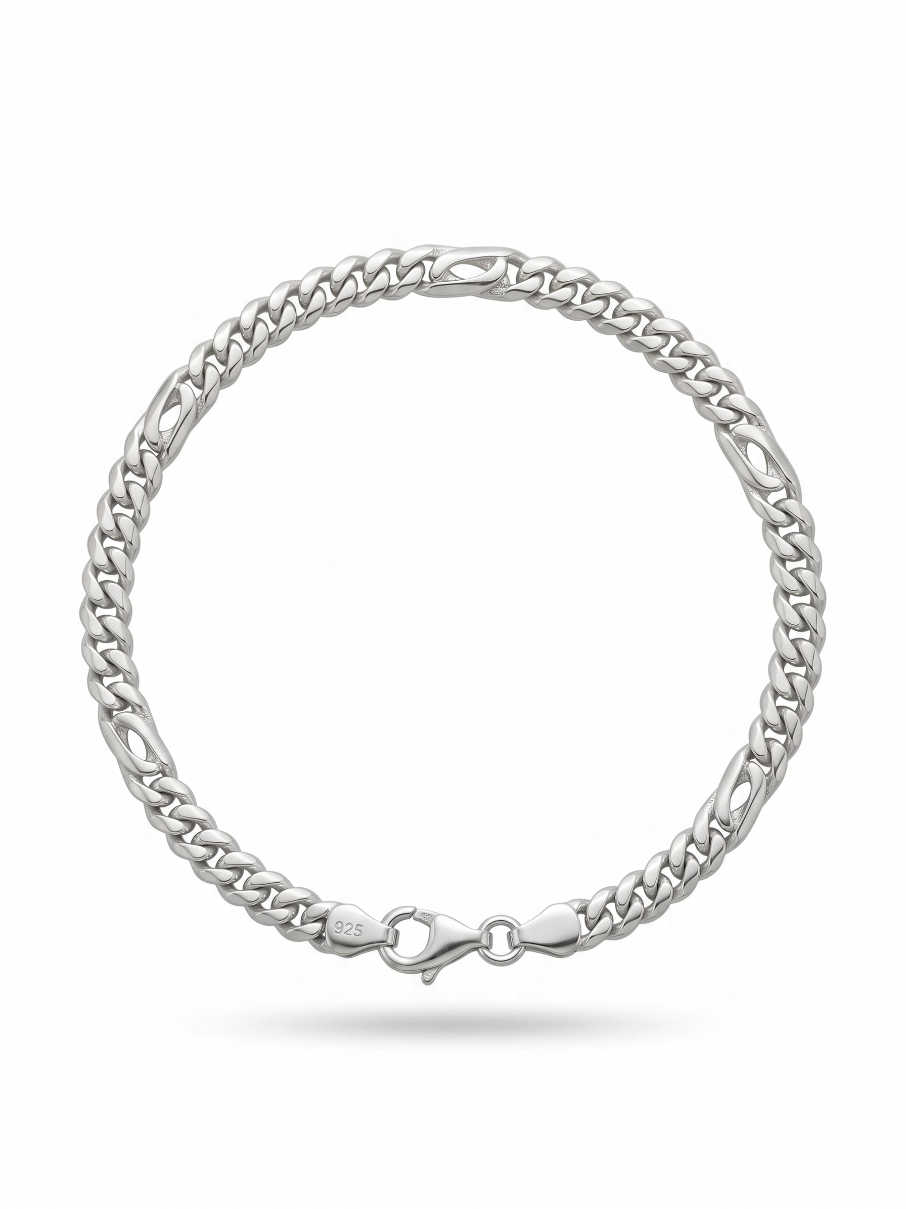 Zilveren armband gourmette & valkenoog 5mm | 20.5cm