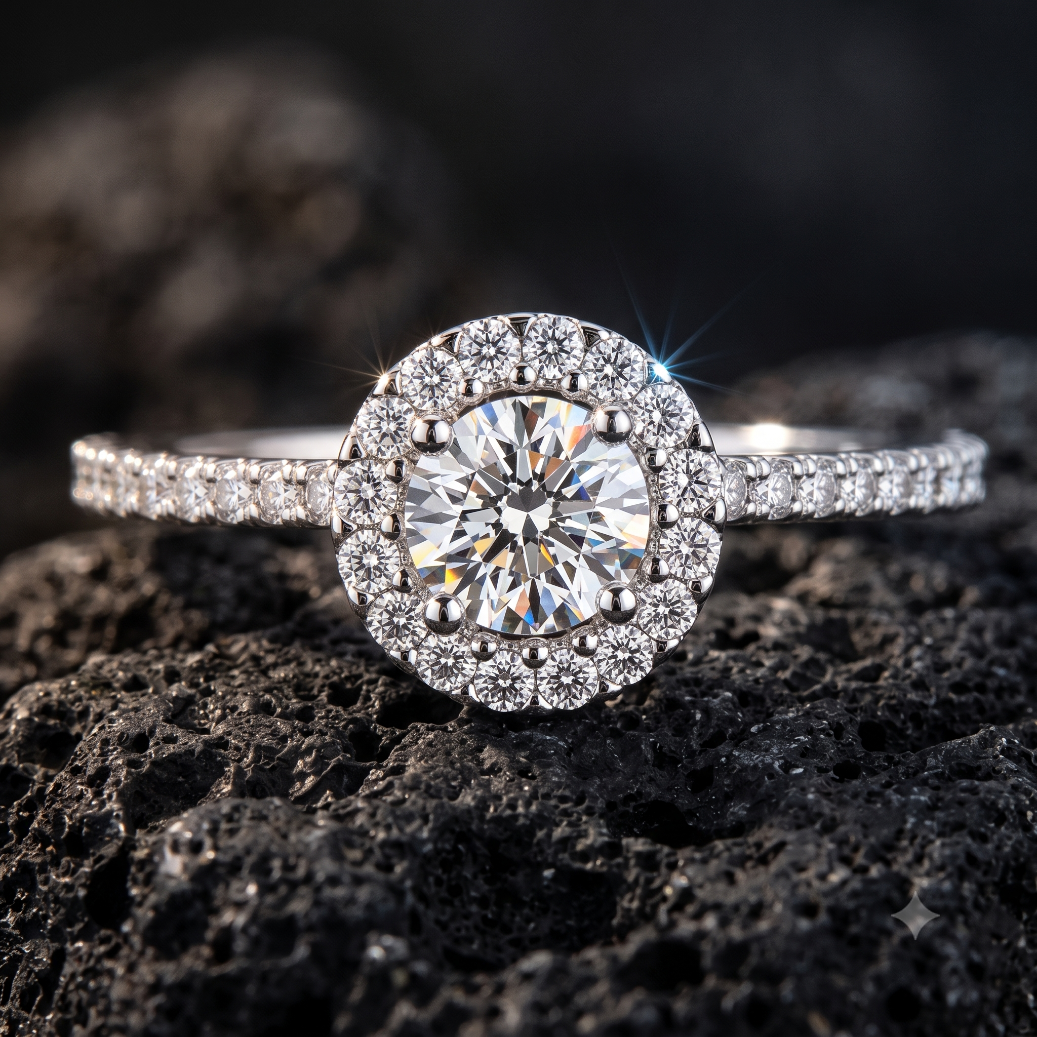 14kt witgouden ring briljant 0.30ct | 6.3mm