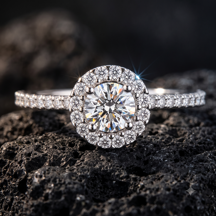 14kt witgouden ring briljant 0.30ct | 6.3mm