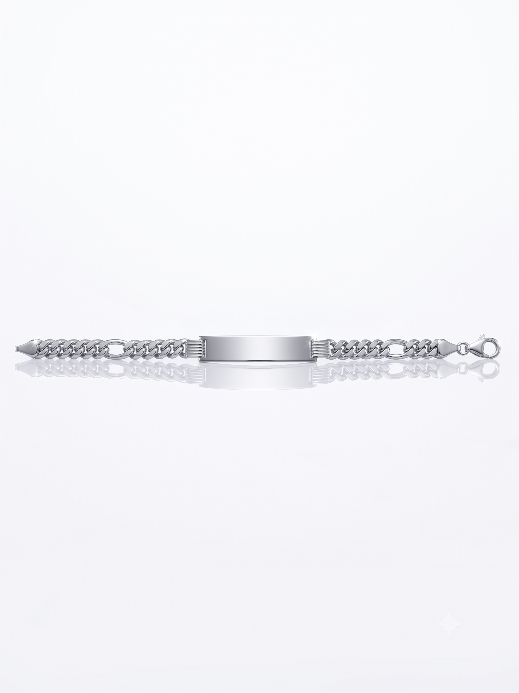 Zilveren graveerarmband gourmette / valkenoog 6.5mm | 21cm