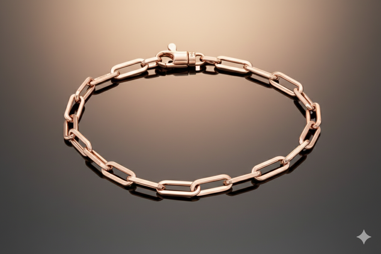Monzario - 14krt rosé gouden armband CFE 4.0mm | 19cm