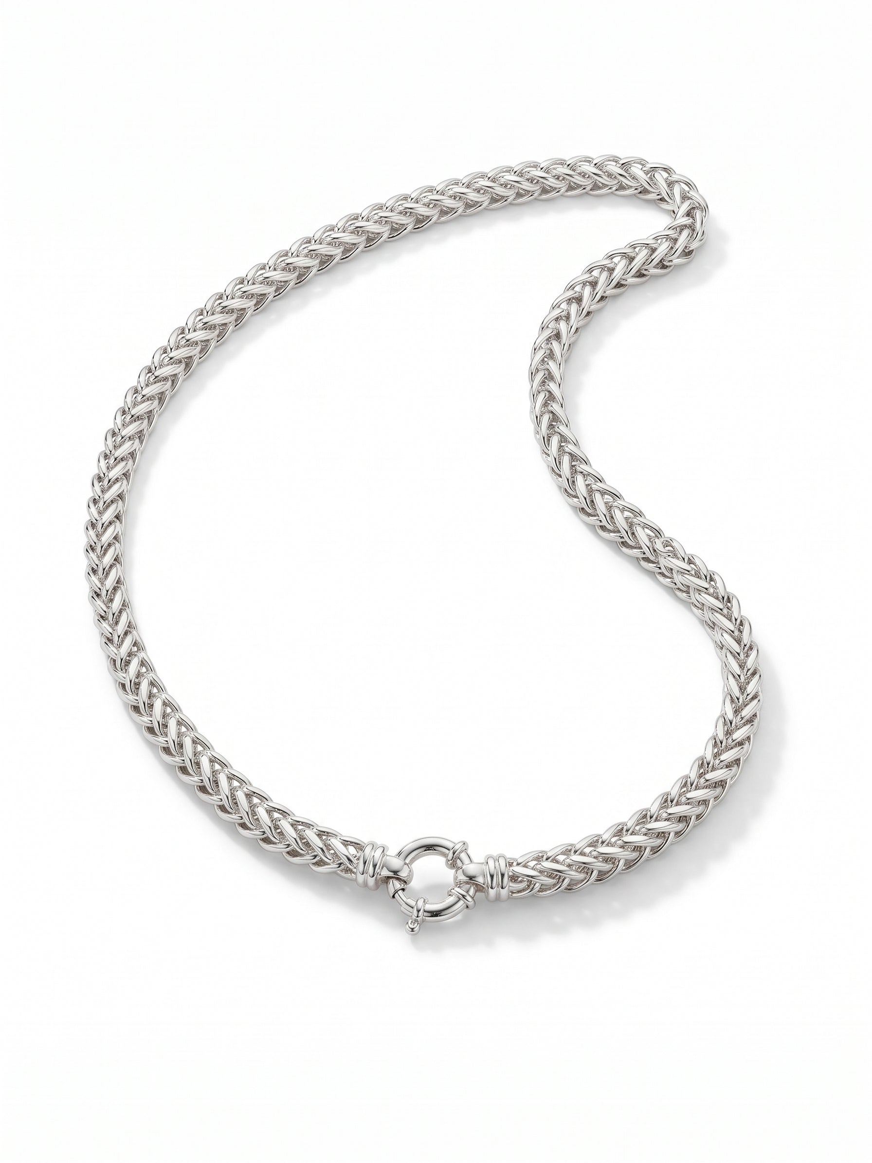 Zilveren collier vossestaart 6,5mm | 45cm