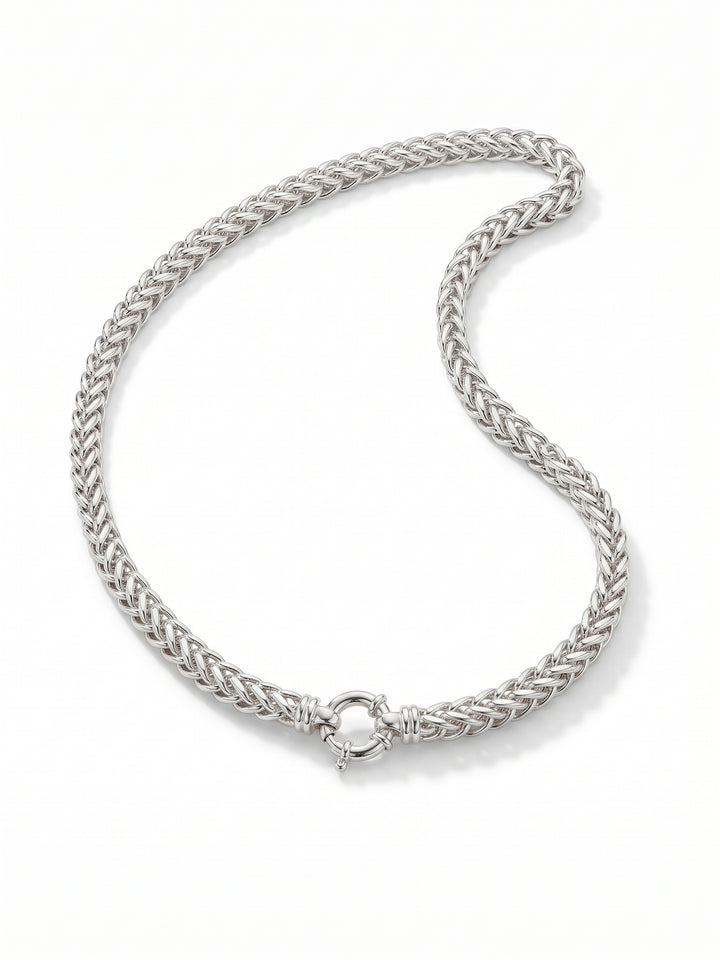 Zilveren collier vossestaart 6,5mm | 45cm