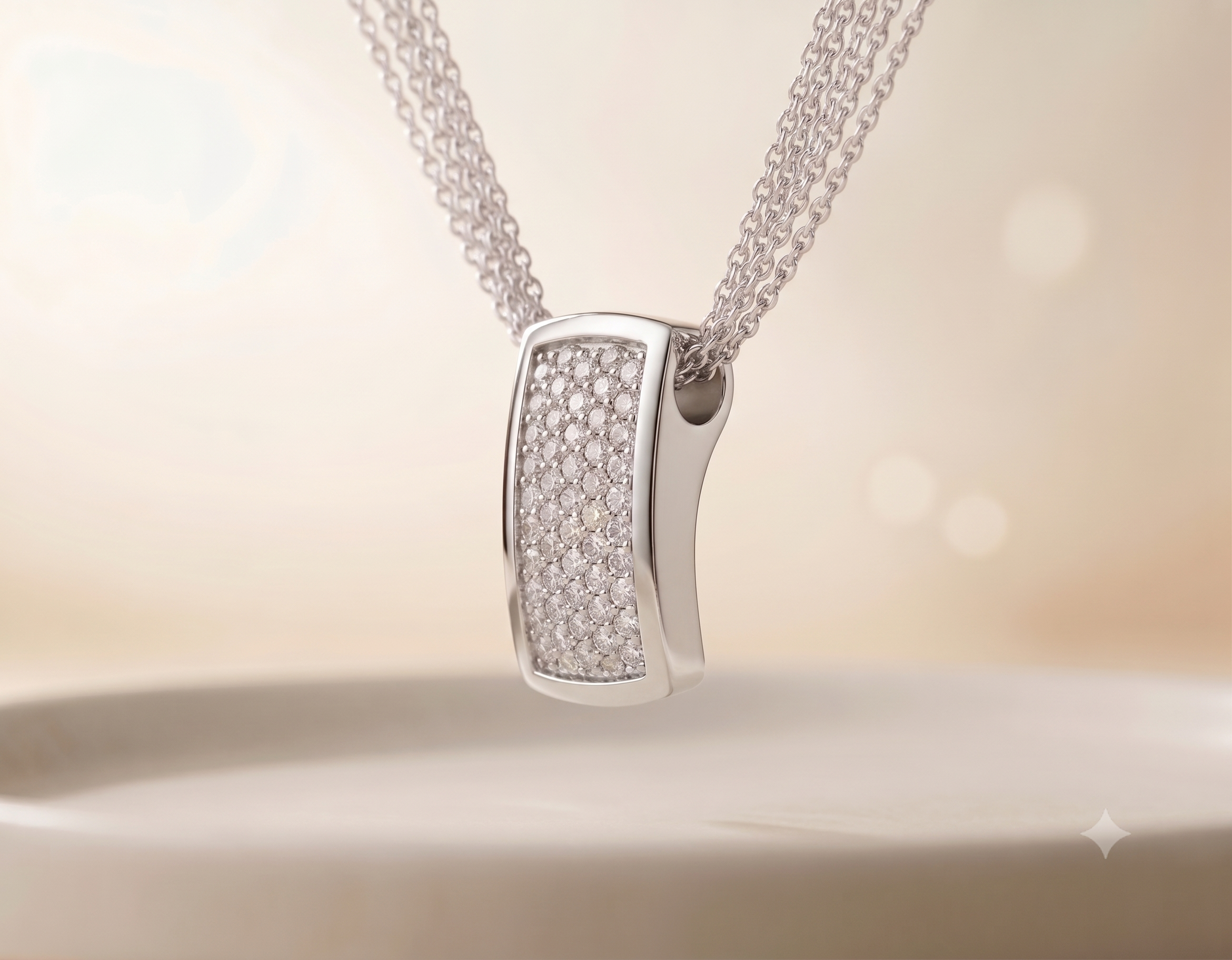 14krt witgouden collier met briljant hanger 52-0.50ct briljant | 42cm
