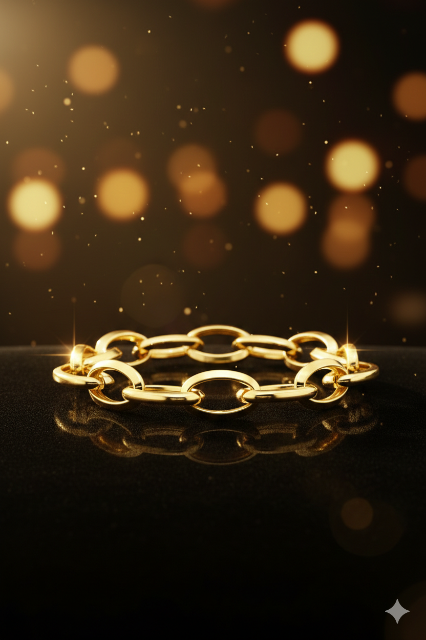 14krt geelgouden armband anker | 20cm