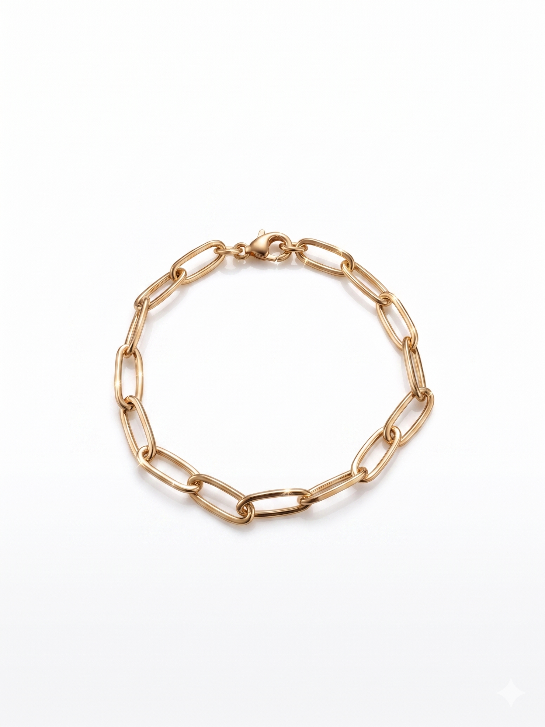 Silgold armband ovaaldraad 6 mm | 19,5cm