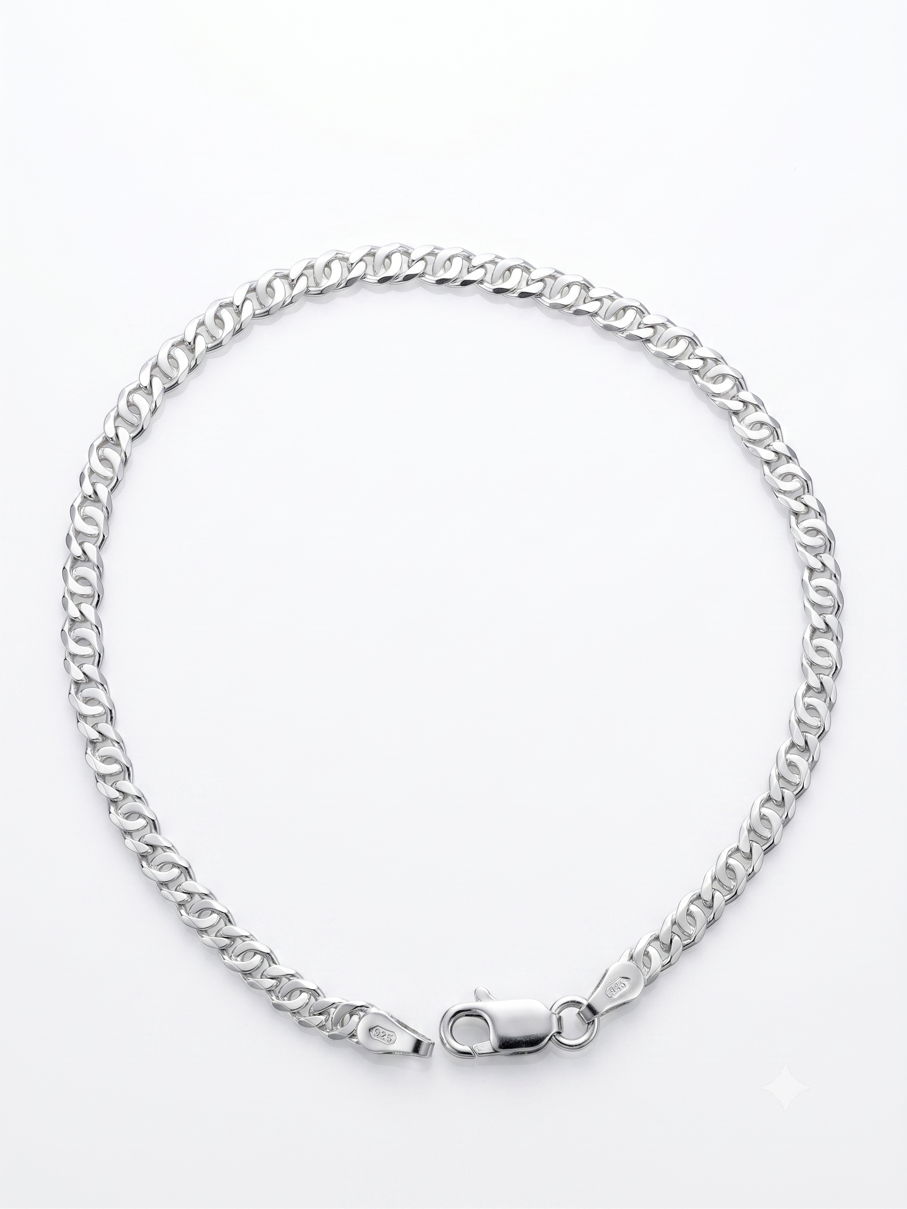 Zilveren armband valkenoog 3,1mm | 19cm