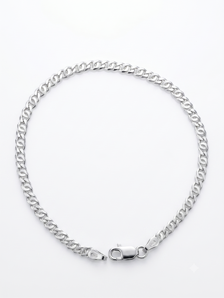 Zilveren armband valkenoog 3,1mm | 19cm