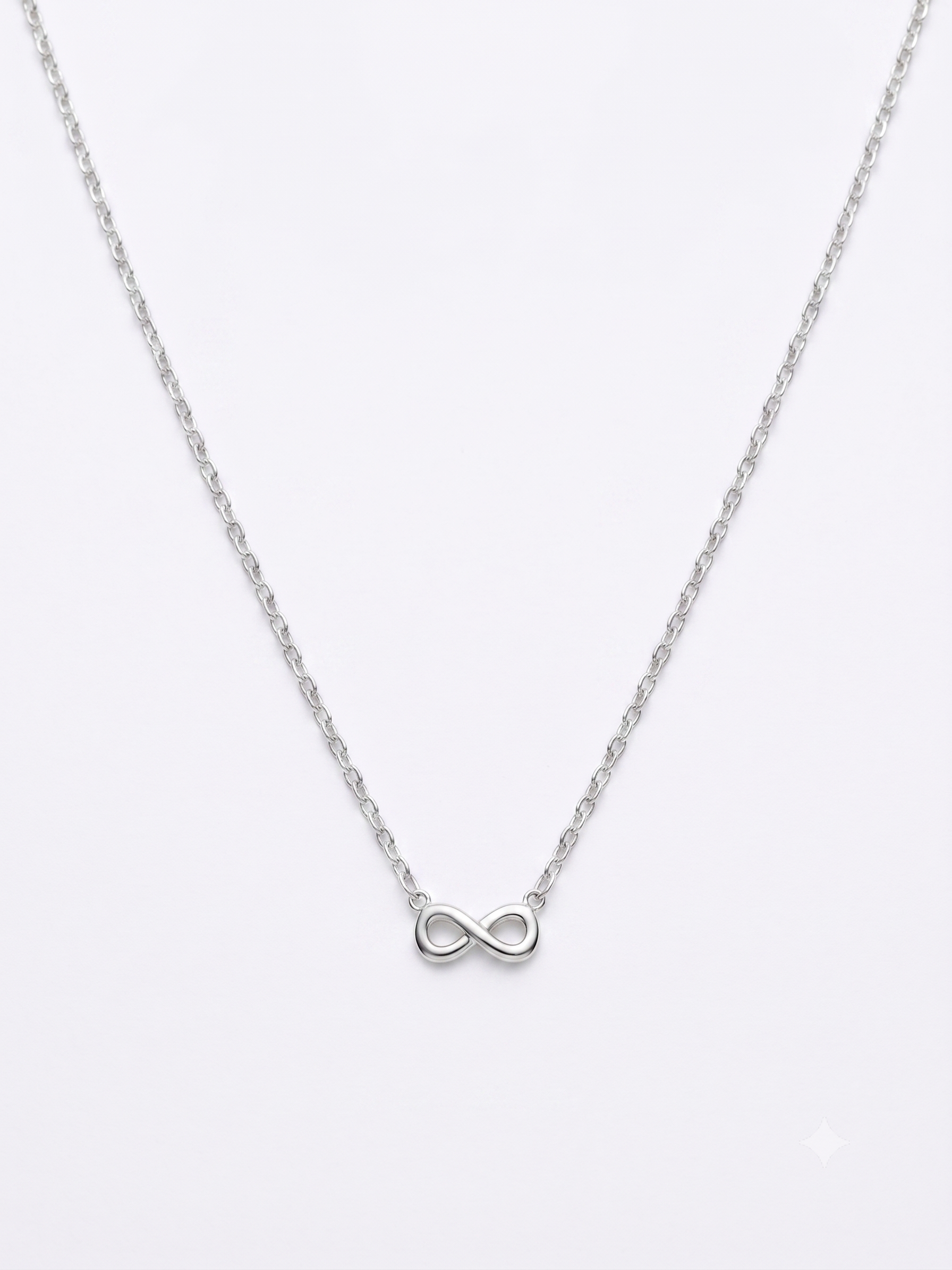 Zilveren collier infinity | 36-40cm