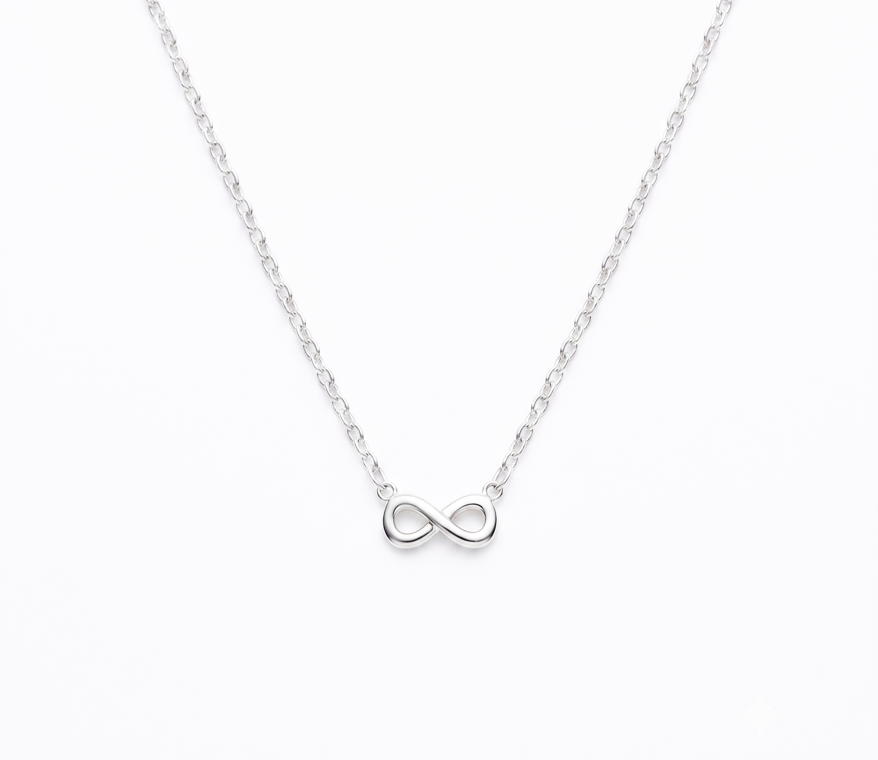 Zilveren collier infinity | 36-40cm