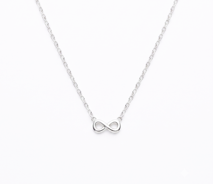 Zilveren collier infinity | 36-40cm