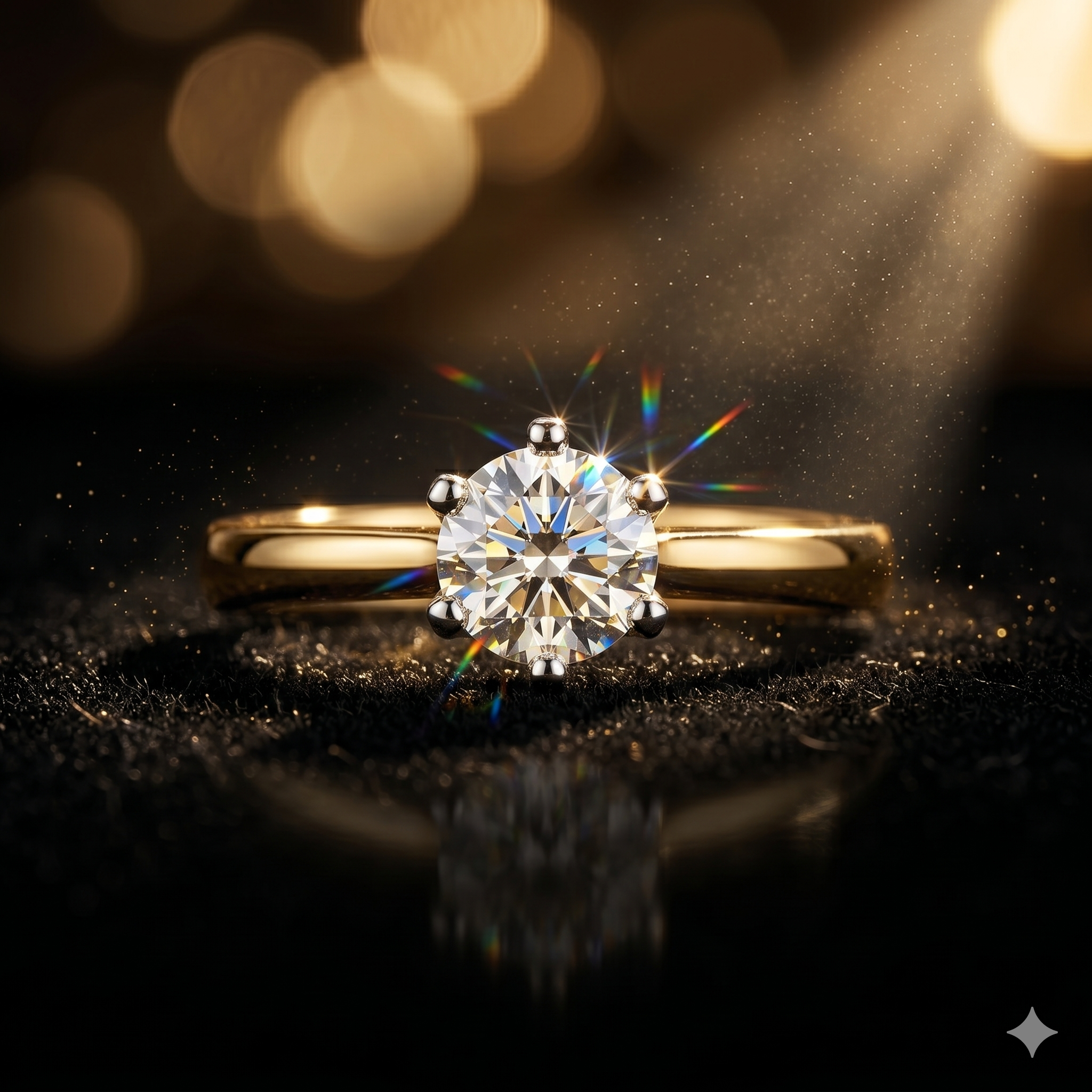14krt bicolor gouden ring met 0,35ct diamant DSI1 | incl. GIA certificaat