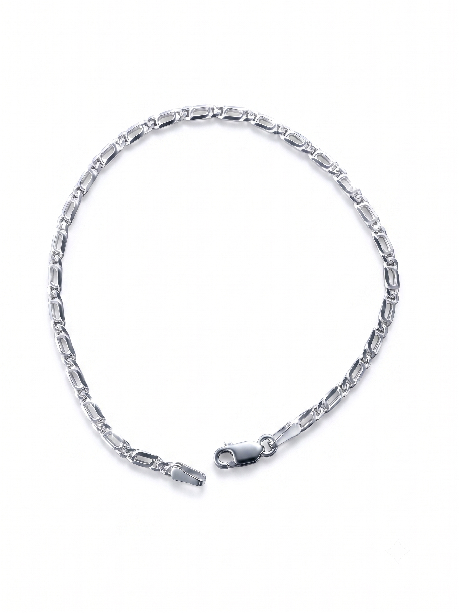 Zilveren armband valkenoog 2,4mm | 18cm