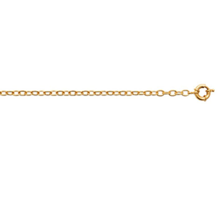 Doublé armband anker 5mm | 18cm