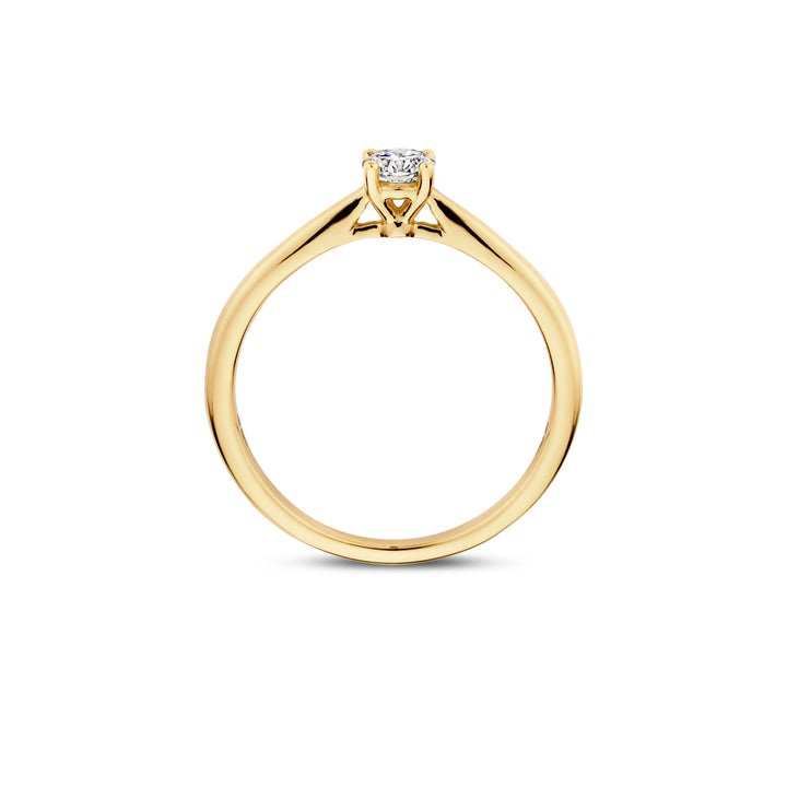 Blush Lab Diamonds Ring LG1001Y – Geel Goud (14k) met Lab grown Diamant