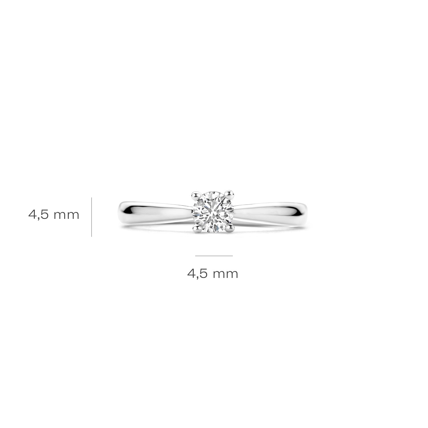 Blush Lab Diamonds Ring LG1002W – Witgoud (14k) met Lab grown Diamant