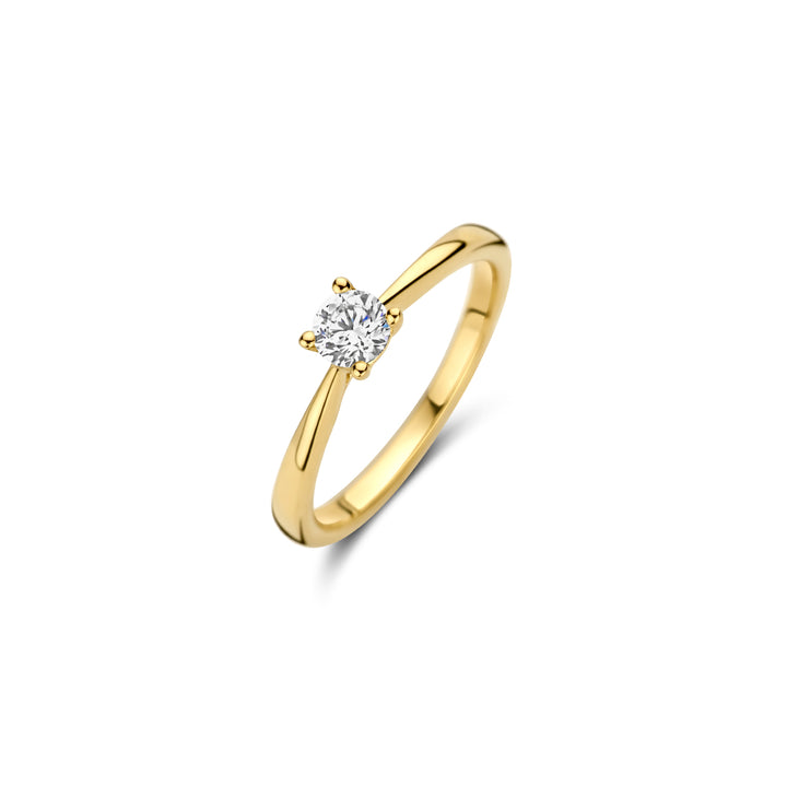 Blush Lab Diamonds Ring LG1002Y – Geel Goud (14k) met Lab grown Diamant