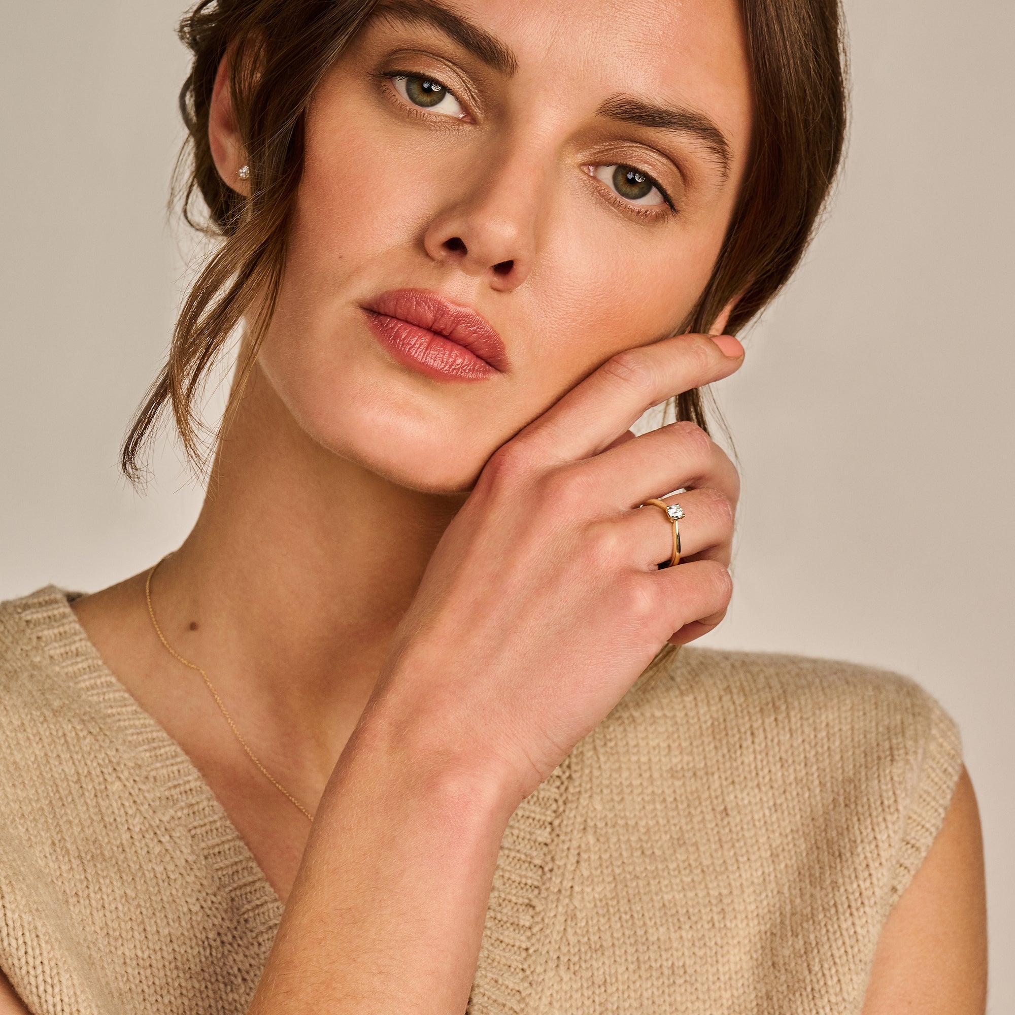 Blush Lab Diamonds Ring LG1002Y – Geel Goud (14k) met Lab grown Diamant