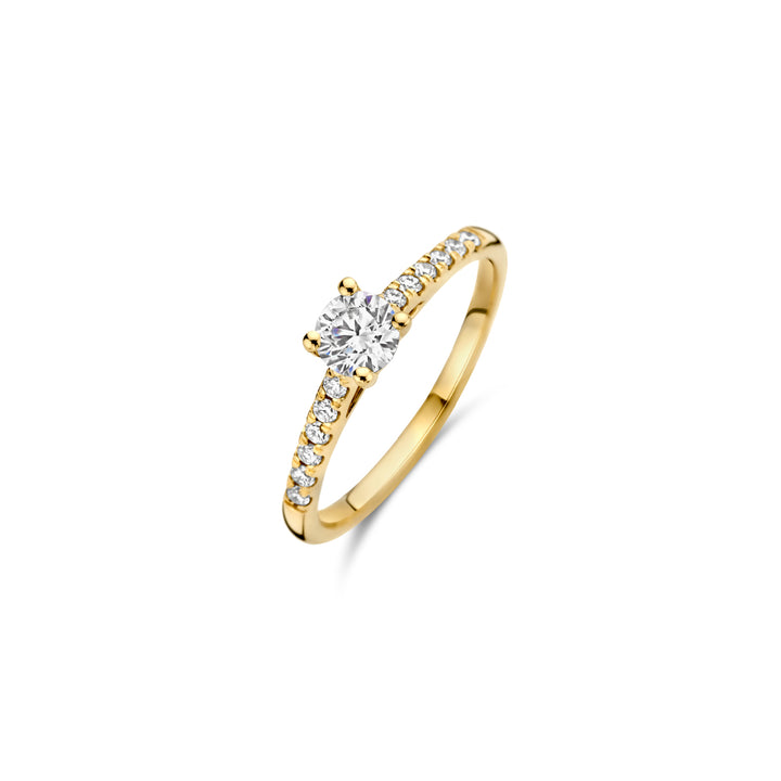 Blush Lab Diamonds Ring LG1006Y – Geel Goud (14k) met Lab grown Diamant