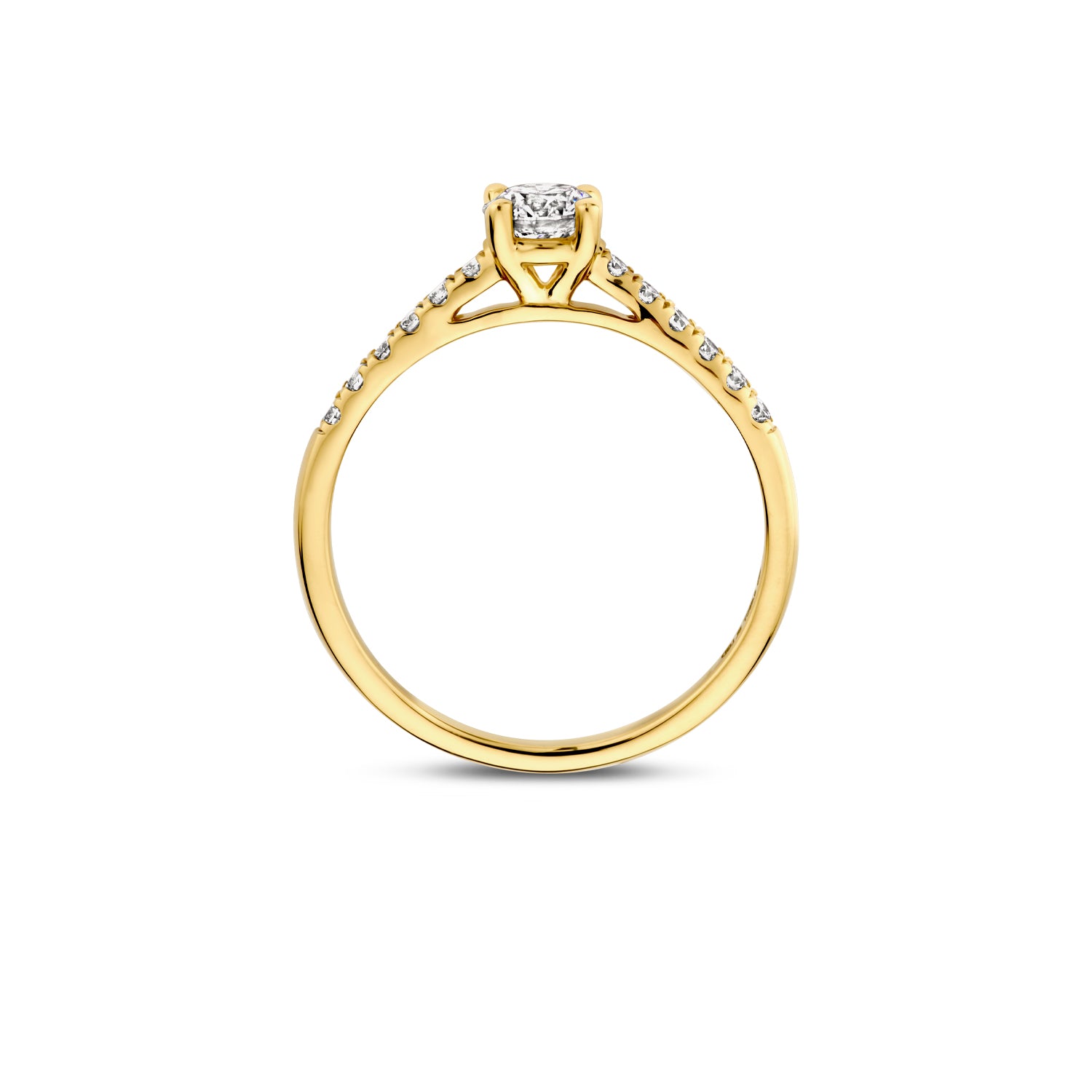 Blush Lab Diamonds Ring LG1006Y – Geel Goud (14k) met Lab grown Diamant