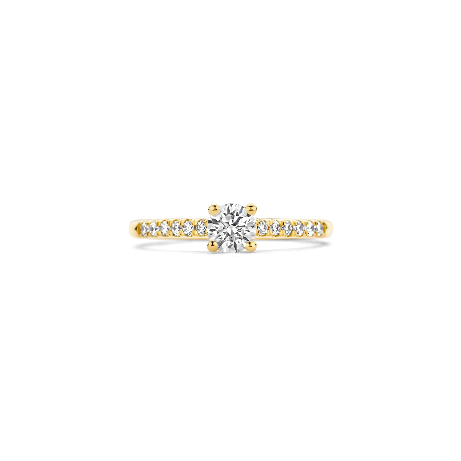 Blush Lab Diamonds Ring LG1006Y – Geel Goud (14k) met Lab grown Diamant