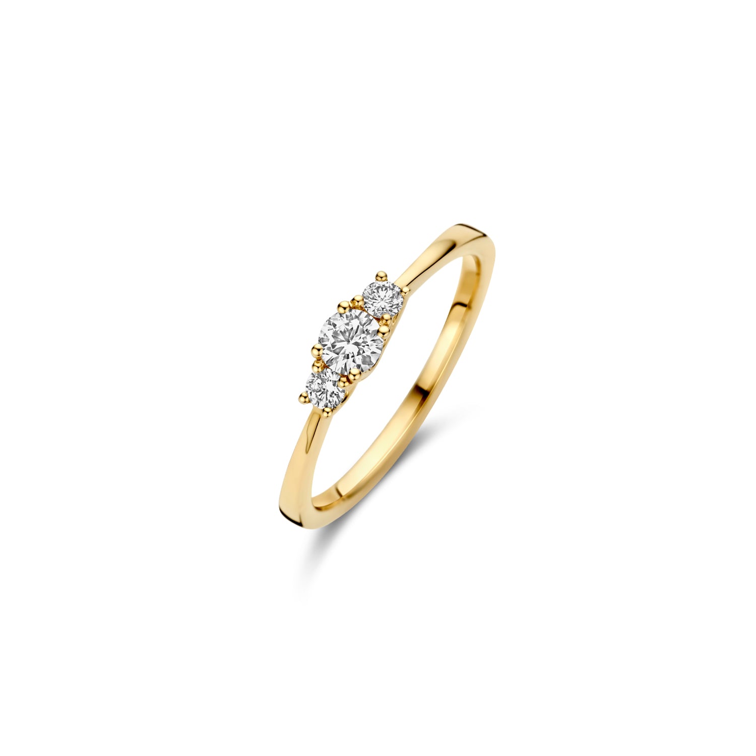 Blush Lab Diamonds Ring LG1007Y – Geel Goud (14k) met Lab grown Diamant