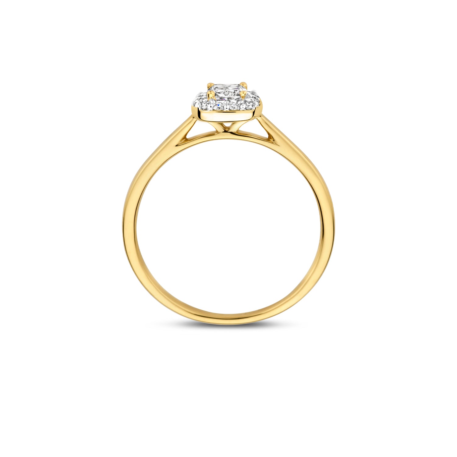 Blush Lab Diamonds Ring LG1009Y – Geel Goud (14k) met Lab grown Diamant