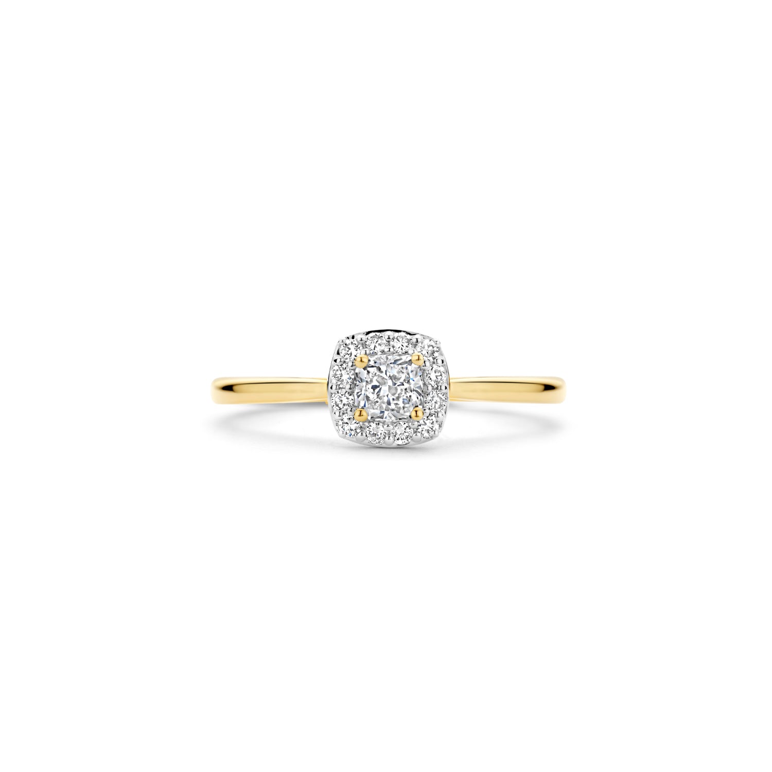 Blush Lab Diamonds Ring LG1009Y – Geel Goud (14k) met Lab grown Diamant