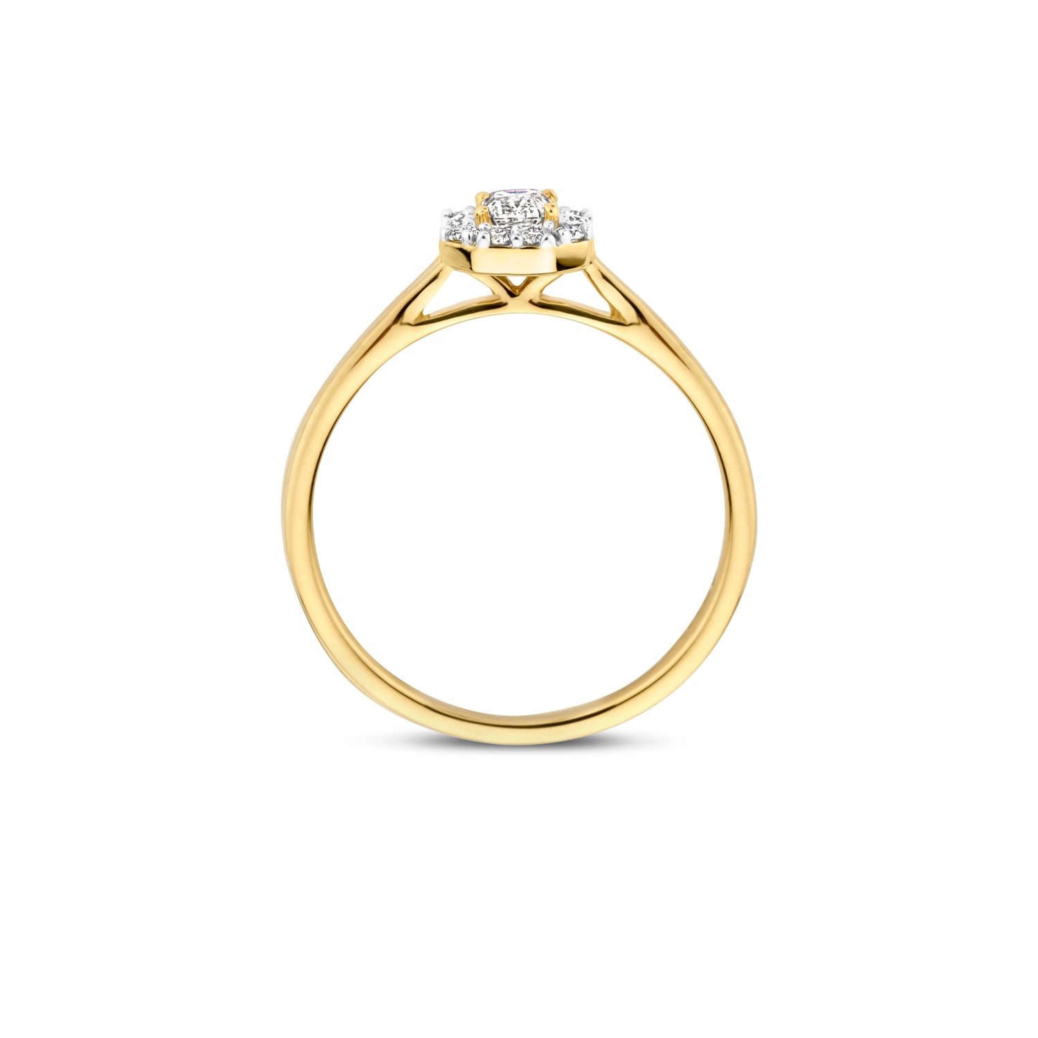 Blush Lab Diamonds Ring LG1010Y – Geel Goud (14k) met Lab grown Diamant