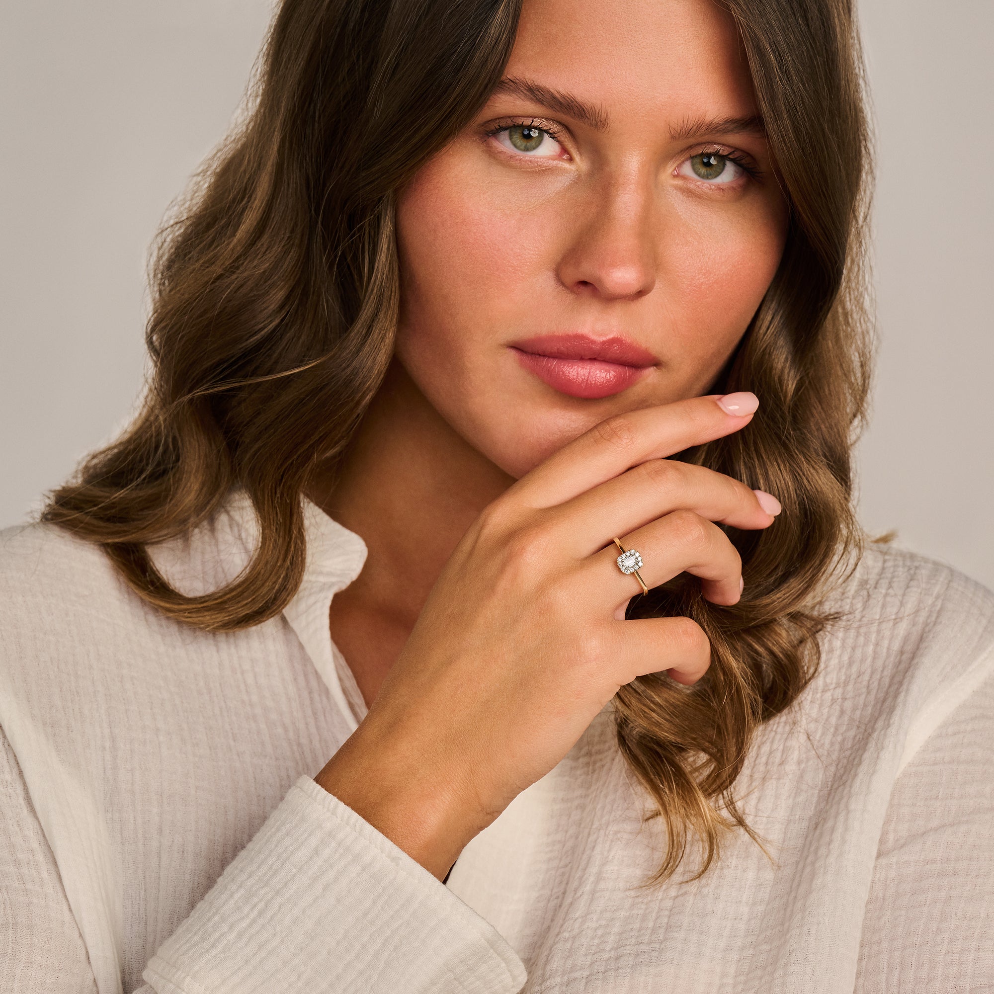 Blush Lab Diamonds Ring LG1010Y – Geel Goud (14k) met Lab grown Diamant