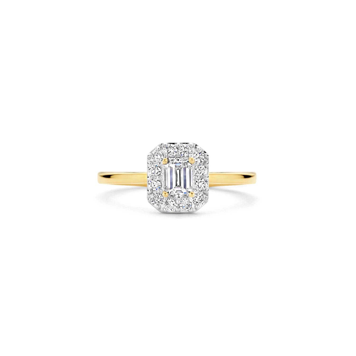 Blush Lab Diamonds Ring LG1011Y – Geel Goud (14k) met Lab grown Diamant