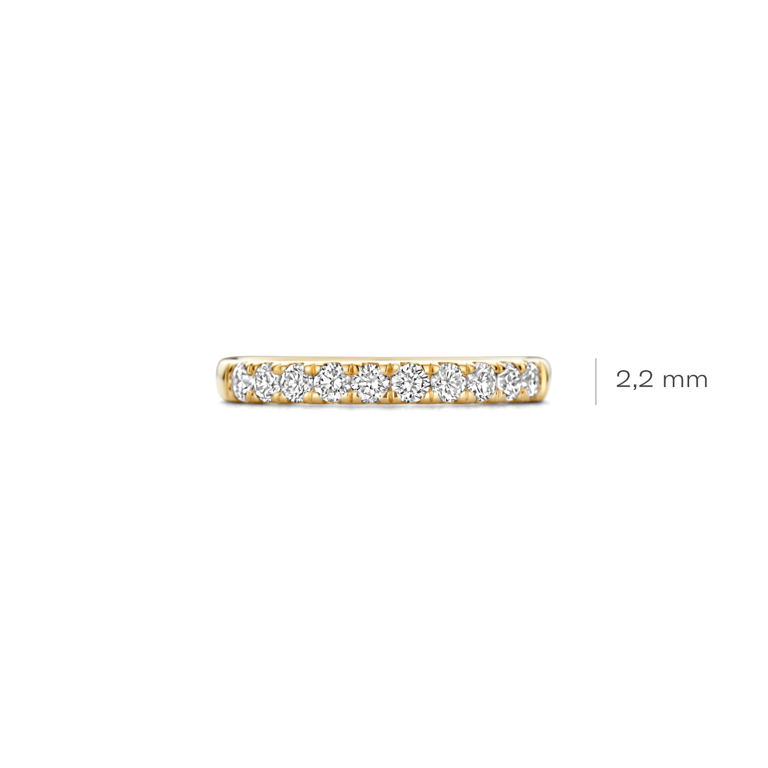 Blush Lab Diamonds Ring LG1014Y – Geel Goud (14k) met Lab grown Diamant