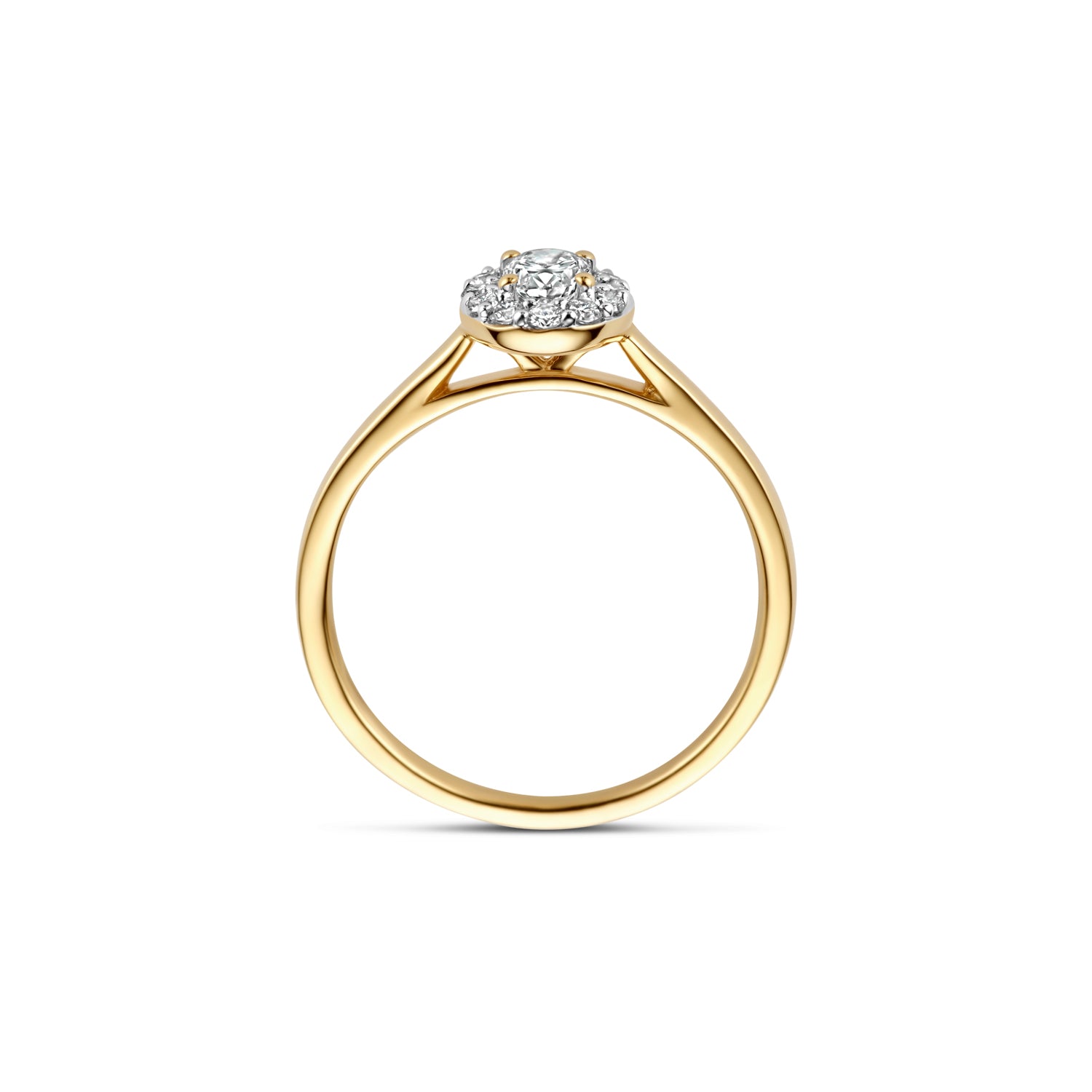 Blush Lab Diamonds Ring LG1016Y – Geel Goud (14k) met Lab grown Diamant