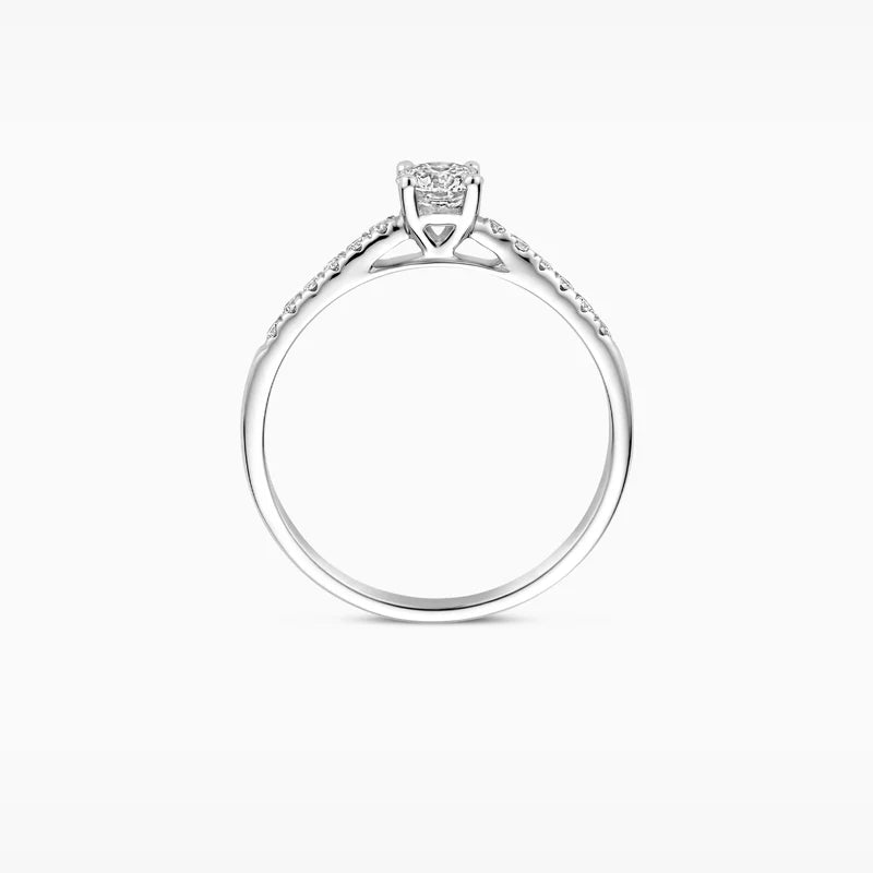 Blush Lab Diamonds Ring LG1018W - Witgoud (14k) met Lab grown Diamant