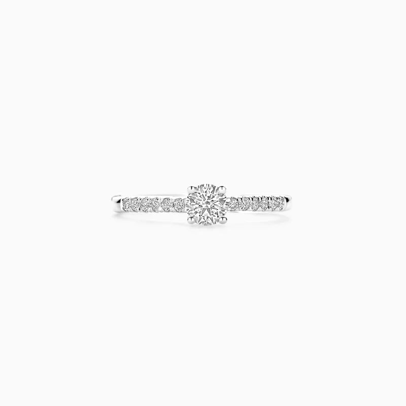 Blush Lab Diamonds Ring LG1018W - Witgoud (14k) met Lab grown Diamant