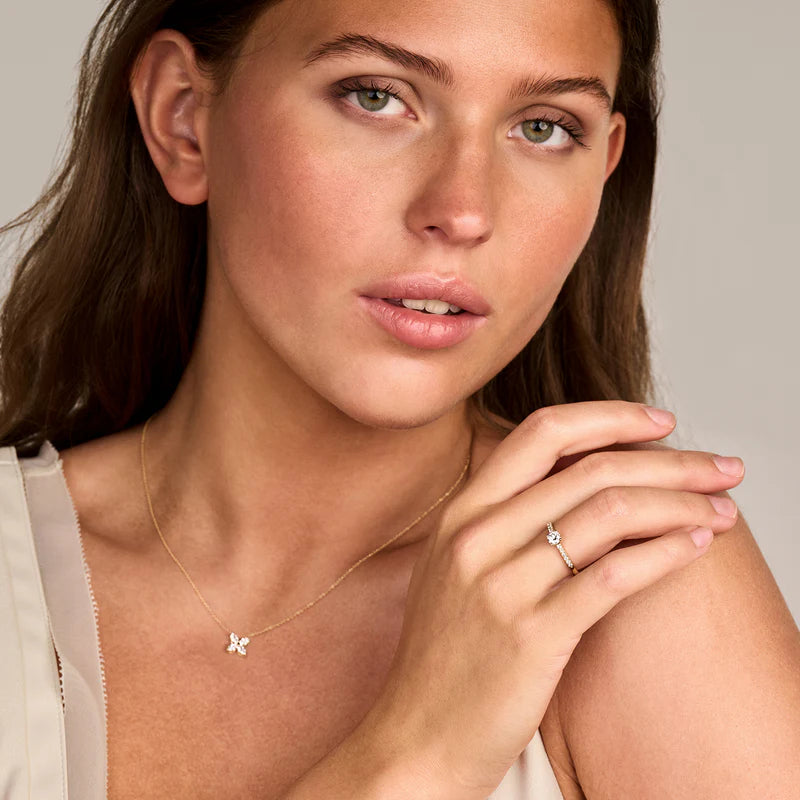 Blush Lab Diamonds Ring LG1018Y - Geelgoud (14k) met Lab grown Diamant